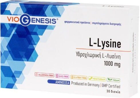 Viogenesis L-Lysine 1000mg 30 tabs