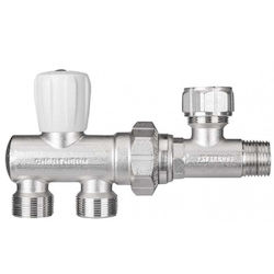 Cherbros Gerade Radiatorschalter Äußere Schleife ½" für Heizkörpergehäuse