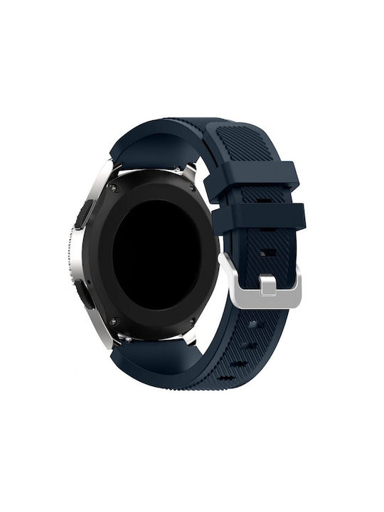 Twill Texture Silicone Strap Amazfit Balance 46mm/amazfit Active Edge 46mm/amazfit Falcon Dark Blue