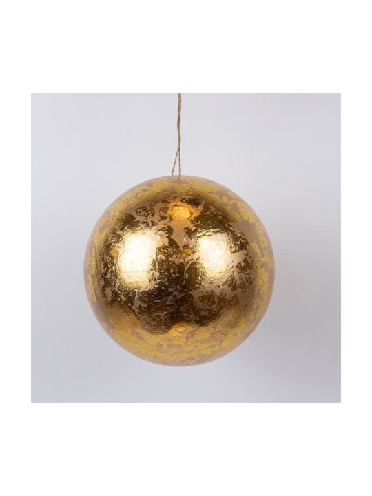 Hanging Ball Ornament Ornament Metallic Gold 30cm