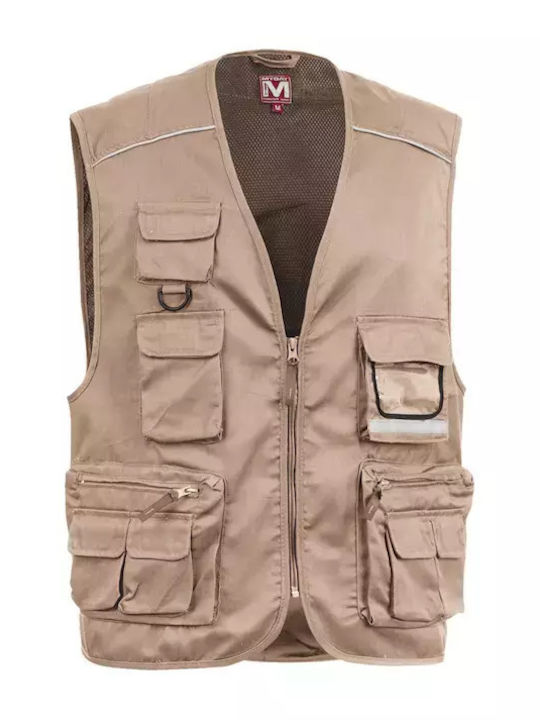 Wurth Men's Safety Vest Beige