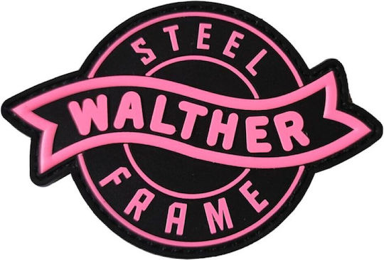 Walther Black Sewing Iron-On Patch 11x8cm