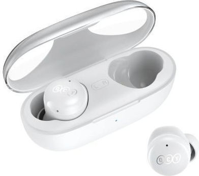 QCY T17s In-Ear Bluetooth-Freisprecheinrichtung Kopfhörer mit Schweißresistenz und Ladeetui Weiß