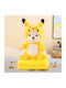My Home Luxury Blanket Cot Fleece Yellow with Animal Yellow 100x150cm