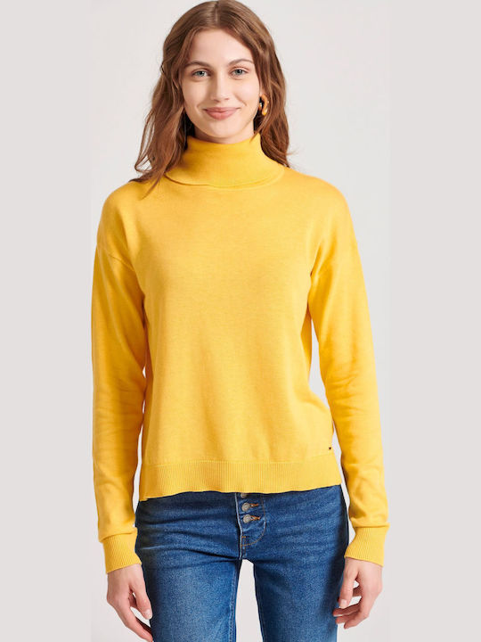 Funky Buddha Women's Sweater Cotton Turtleneck ...