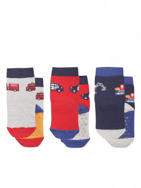 Yumese Kids' Socks Non-Slip Colorful 3 Pairs