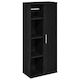 vidaXL Bathroom Cabinet L39xW22xH90cm Black