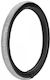 Lampa Car Steering Wheel Cover with Diameter 35-39cm made of Leatherette Silver