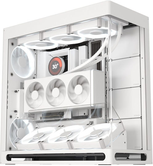 HAVN HS 420 VGPU Gaming Midi Tower Κουτί Υπολογιστή με Πλαϊνό Παράθυρο Λευκό