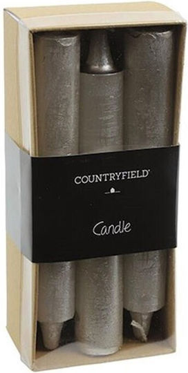 Countryfield Decorative Candle Holder Silver 14cm Set of 6 Countryfield Decorative Candle Holder Silver 14cm Set of 6