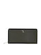 Large Leather Women's Wallet Classic Gray