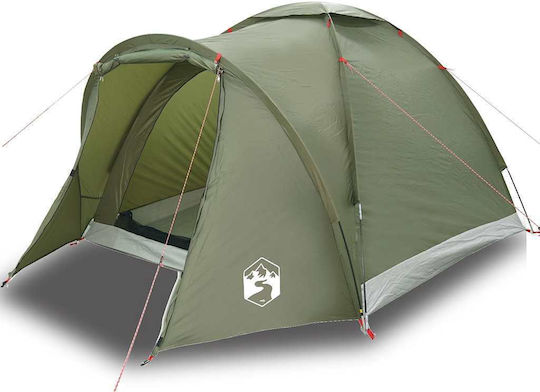 vidaXL Camping Tent Igloo Green 3 Seasons for 2 People