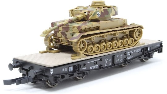 Vagon platformă ediție specială limitată Roco Minitanks Pzkpfw 4 Versiunea H Ho 1:87 843