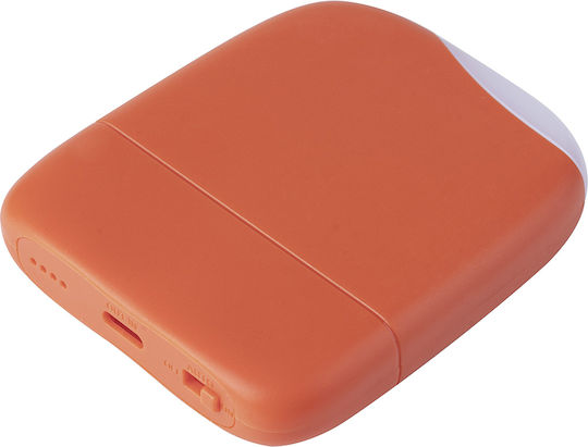 Xoopar Ice-P ECO Power Bank 5000mAh cu Port USB-C Portocaliu