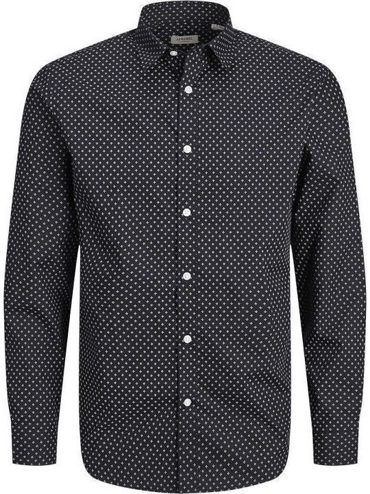 Long-sleeved Cotton Shirt Black