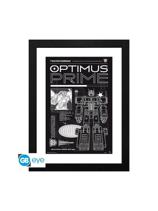 Transformers Framed Print "optimus Schematic" 30x40 Gbydco404