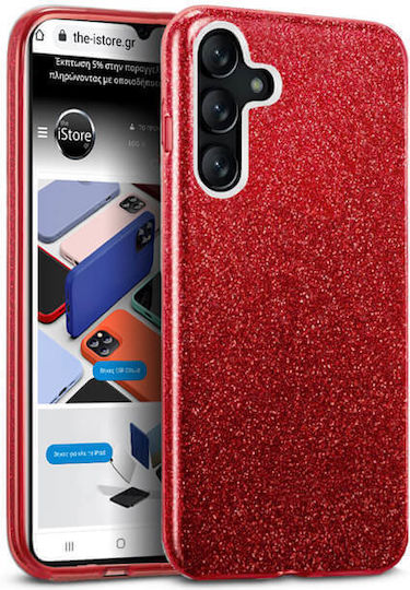 Orso Hybrid Strass Back Cover Σιλικόνης Κόκκινο (Galaxy A16)