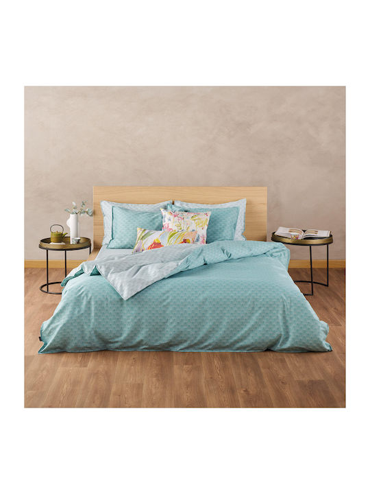 Kentia Πάπλωμα Υπέρδιπλο 220x240εκ. Neve MInt Green 300 GSM