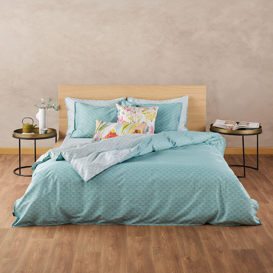Kentia Пухено Куинсайз 220x240бр Neve MInt Green 300 г/м²Gsm