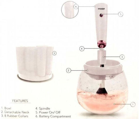 Makeup Brush Cleaning Container
