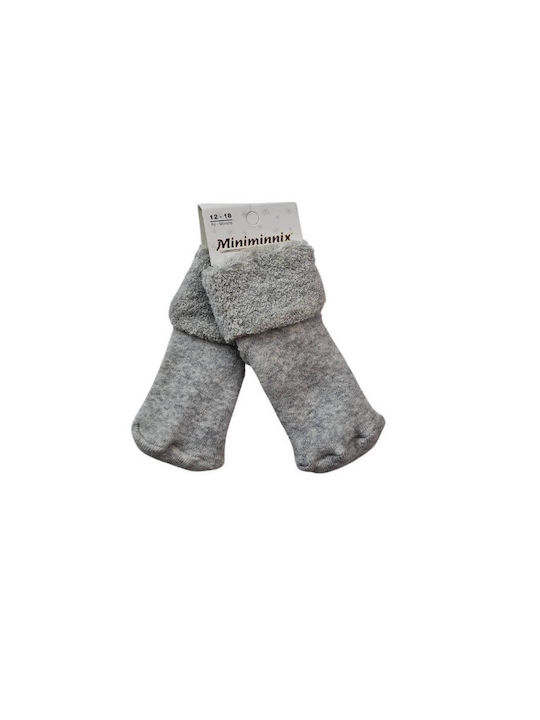 Bebepaidika Kindersocken Kniehohe Gray