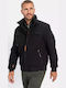 Χειμωνιάτικο Μπουφάν Softshell Αδιάβροχο και Αντιανεμικό Μαύρο