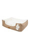 Monpeo Sofa Hundebett Weiß 90x70cm.