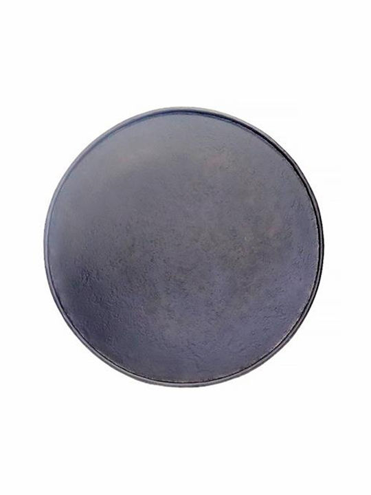 Zaros Round Serving Tray in Black Color 40x40cm IN280 1pcs