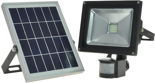 Led Projector Solar Panel Bass Bs-5901 Power 20w 6400k 2000lm Ip44 Sensor Battery