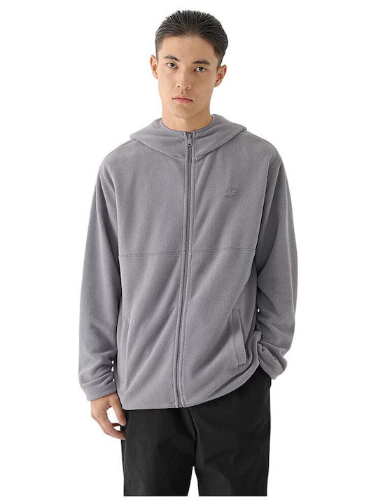 4F Men's Fleece Cardigan Gray