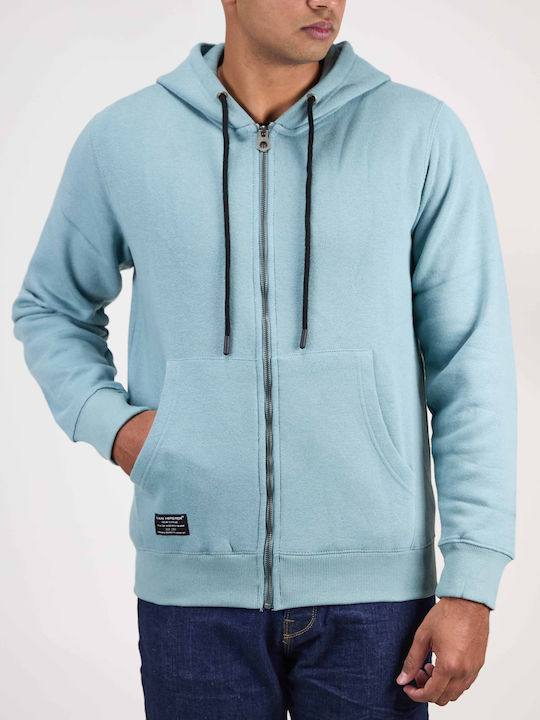 Van Hipster Sweatshirt Fleece with Hood Sky