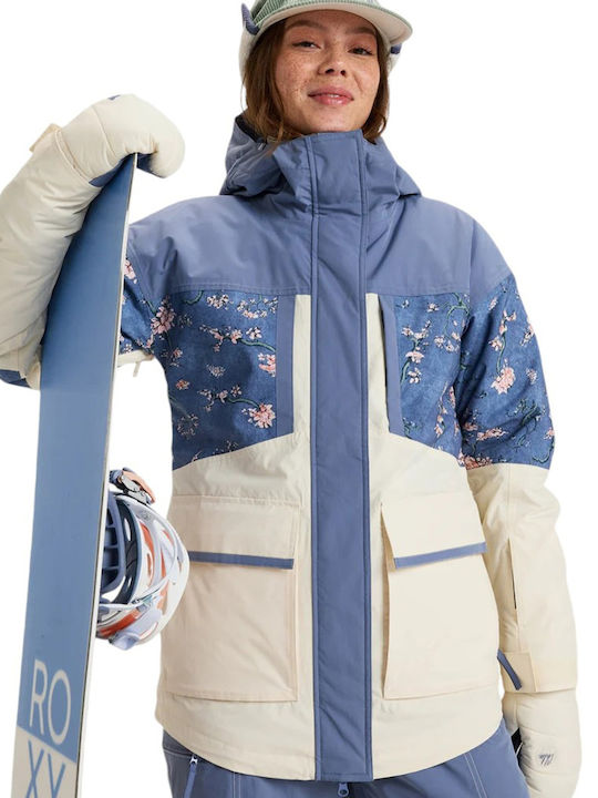 Roxy Chloe ERJTJ03473-BQY7 Γυναικείο Μπουφάν για Σκι & Snowboard Πολύχρωμο