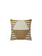 Broste Copenhagen Διακοσμητική Μαξιλαροθήκη Κανελί/off White 50x50εκ.