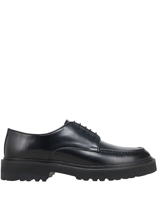 Kalogirou Men's Leather Casual Shoes Black