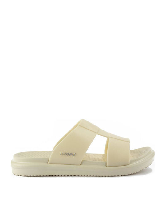 Fshoes Slides σε Μπεζ Χρώμα