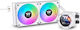 Thermaltake Thermaltake TH240 Ultra EX Snow Edition v2 Water Cooling System AIO CPU with 2 Fans 120mm and ARGB Lighting White