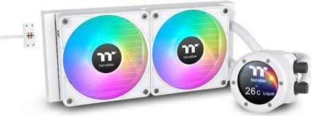 Thermaltake TH280 Ultra EX Snow Edition v2 Υδρόψυξη AIO CPU με 2 Ανεμιστήρες 120mm και ARGB Φωτισμό Λευκή