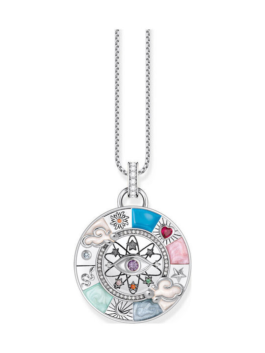 Thomas Sabo Charm Γούρι από Ροζ Επιχρυσωμένο Ασήμι Ροζ