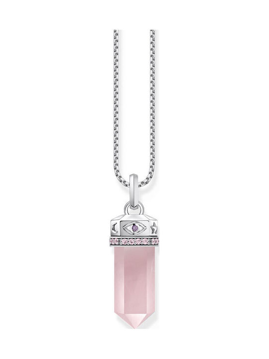 Thomas Sabo Charm Γούρι από Ροζ Επιχρυσωμένο Ασήμι Ροζ