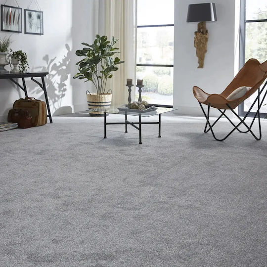 Saray Home Χαλί Τζακιού Ορθογώνιο Γκρι ανοιχτό 160x210cm