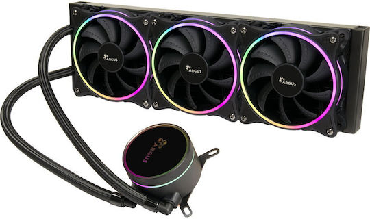 Inter-Tech Argus Iceman LC-360 RGB Υδρόψυξη AIO CPU με 3 Ανεμιστήρες 120mm