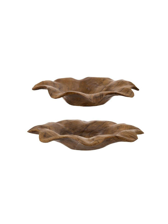 Artekko Woody Μπολ Διακοσμητικό Ξύλο Teak 30x30...
