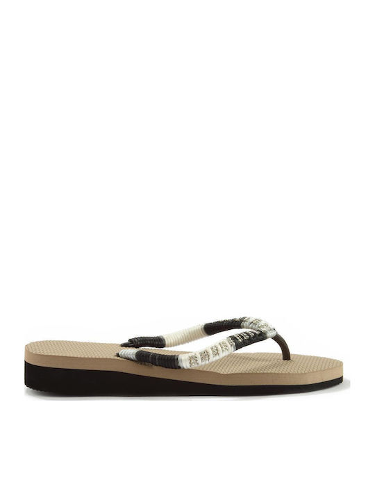 Fshoes Women's Flip Flops Black