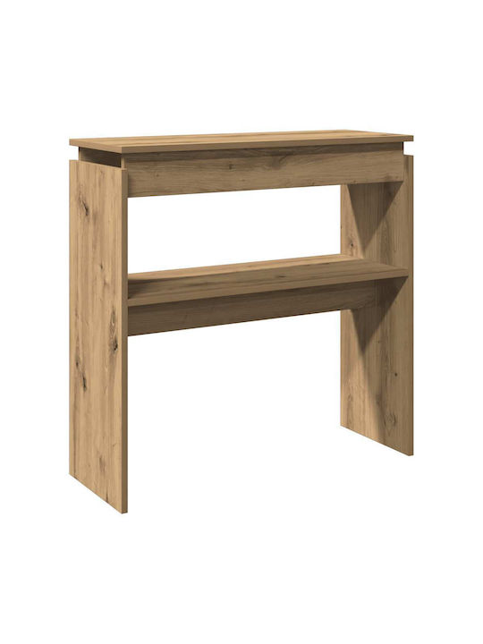 Wooden Console Table Αρτισιανή Δρυς L80xW30xH80cm