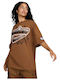 Sportswear Women's Athletic T-shirt Brown