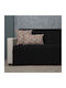 Cotone Cozy Ριχτάρι Πολυθρόνας Βελουτέ 170x170εκ. Μαύρο