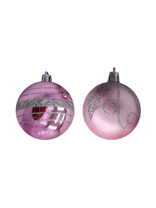 Hanging Ball Ornament Ornament Pink 6cm