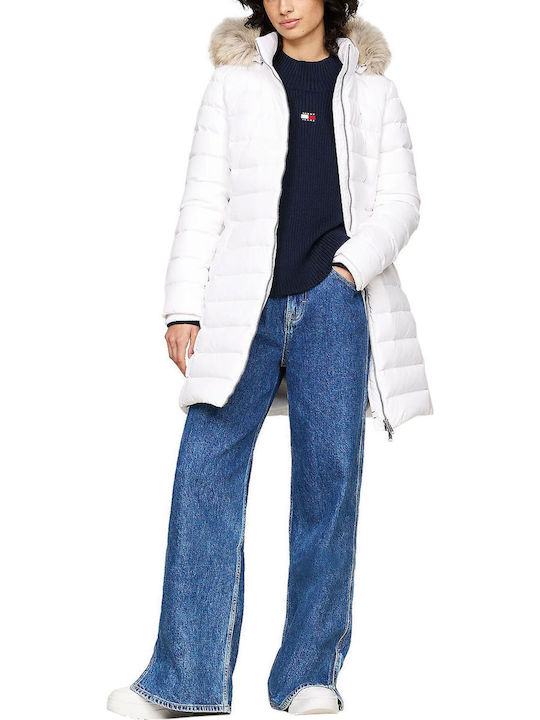 Tommy Hilfiger Μακρύ Γυναικείο Puffer Μπουφάν γ...