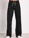 High Waist Sweatpants Flared Black