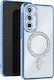Avizar Diamond Case Samsung Galaxy A55 Magsafe Around Strass Light Blue